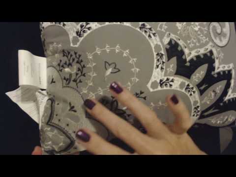 ASMR | Scratching On Embroidered Pillow | Tracing | Whisper