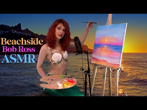 Mermaid Painting on the Beach ASMR