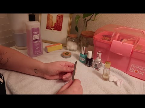 ASMR Nail Care + Personal Chat | Child Free, Self Actualization, Getting Unstuck
