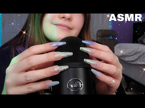 FAST AND AGGRESSIVE MIC SCRATCHING AND TAPPING (with and w/out cover) lofi ASMR ⚠️