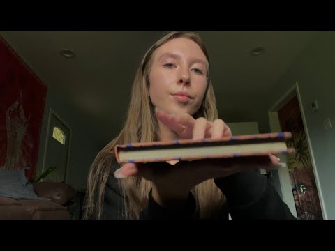 Book Asmr📖💤 (personal attention, tapping, scratching, tracing, and whispering)