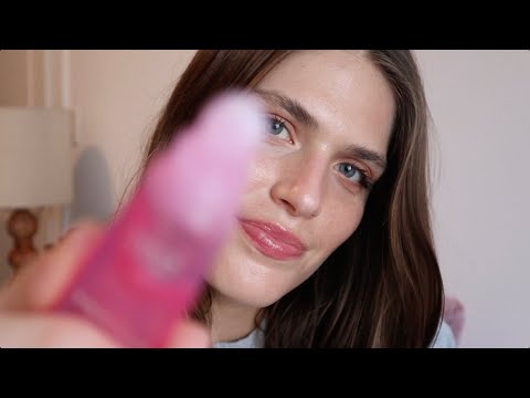 ASMR 💗 Doing my makeup routine on you & me (whisper, personal attention)