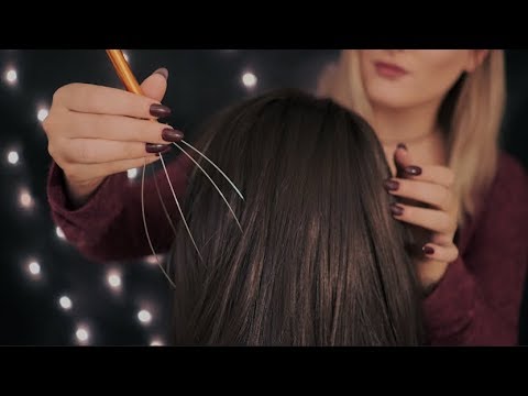 [ASMR] Soft Hair Play - Brushing - Scratching - Combing - Massage