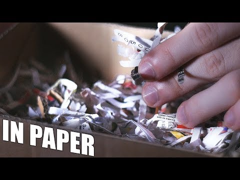 In paper shreds IN/OUT ASMR - whispered no talking version -