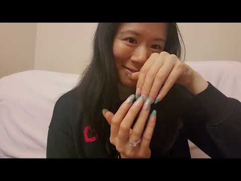 ASMR - Tingly tapping on nails ONLY 😘🤍✨️ For  relaxing 💤