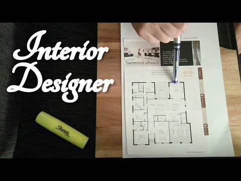ASMR Interior Designer Role Play (Floor Plan, Pen, Writing, Highlighter)
