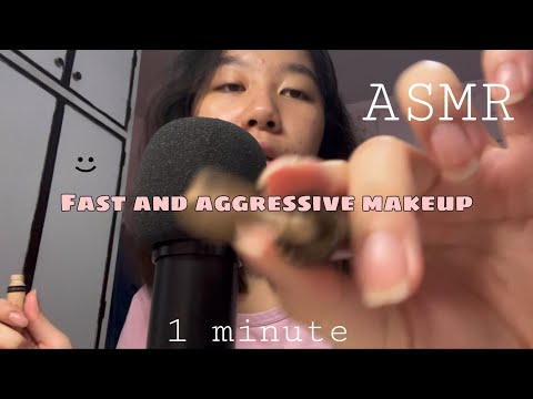 Fast and aggressive makeup 1 minute 🤪 | ASMR
