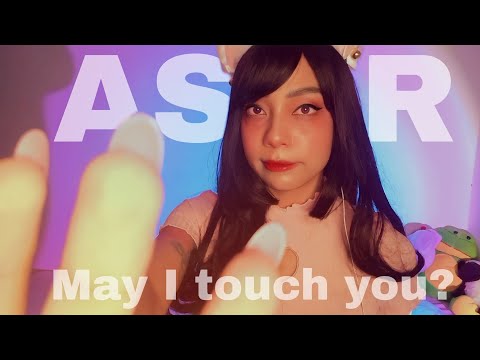 ASMR NEKO TOUCHING YOU, MAY I TOUCH YOU? Visual Trigger, Soft Voice #asmr #relaxing