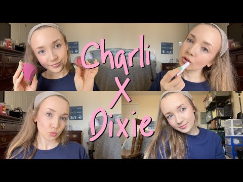 ASMR | Trying Charli and Dixie D'amelio Morphe Collection (a very chill GRWM)