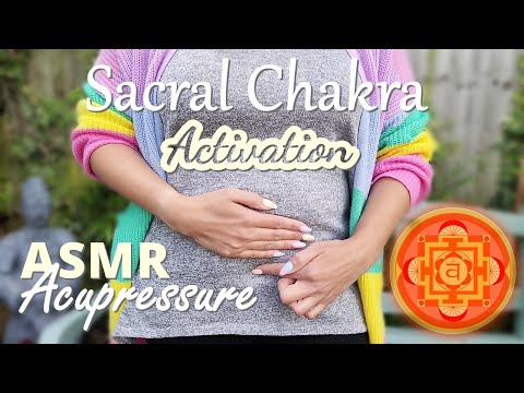 ASMR Reiki Guan Yuan Acupressure & Sacral Chakra Activation Healing Meditation Day 6