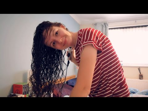 [Lofi] ASMR Washing, Styling, Blow Drying my Hair