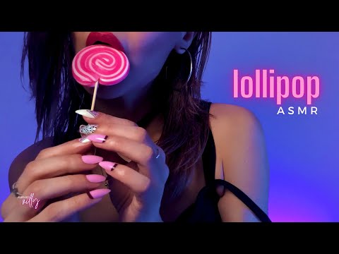 ASMR 🍭 Close Up Lollipop Licking | Candy Eating ASMR | Wet Mouth Sounds (No Talking)
