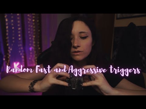 ASMR Random Fast Aggressive triggers (no talking)