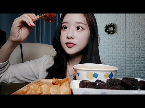 [ASMR] 분식 먹방! 떡튀순 얌얌 + NG컷 Tteokbokki+Sundae+fried food eating sound ASMR