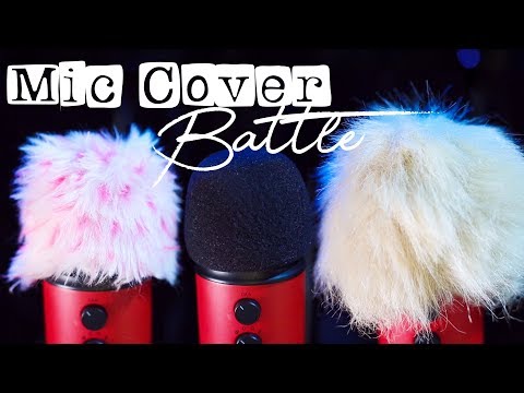 🎤 ASMR - BATTLE OF THE MIC COVERS 🎤 scratching, stroking & brushing my different mic covers