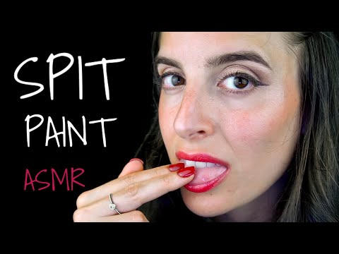 ASMR Slow Spit Painting You | Intense Wet Mouth Sounds 💦 🎨