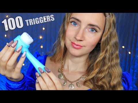 ASMR 100 TRIGGERS in 10 minutes for Sleep
