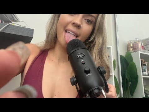 ASMR| NO TALKING- Fast & Aggressive WET Lens Licking with Mouth Sounds| FULL SENSITIVITY