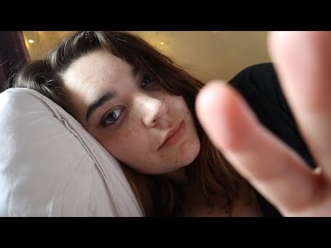ASMR Cozy in Bed Together || Ear Massage, Reading Mythology, Face Touching [Binaural]