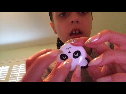 ASMR| tapping with fake nails