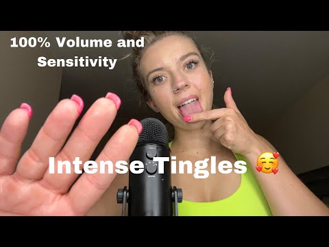 ASMR| Syncing my Mouth Sounds with my Hand Movements/ New and Wet  Different Mouth sounds