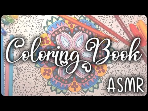 🧡💛 ASMR Coloring Book 💚💙 These sounds will make you sleep ! (No Talking)