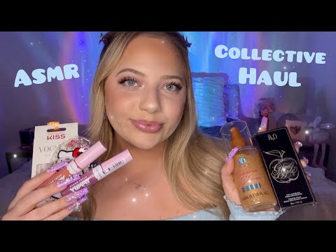 Asmr Collective Haul | Ulta, Target, TJMaxx 🌸 Long Nail Tapping & Whispers (FT. Tailored Canvases)
