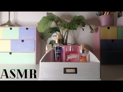 ASMR | Show & Tell Parfume Collection (hand movements and whispered voice over)