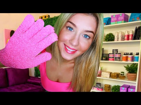 ASMR ESSEX BABE MAKES YOU GLOW! | Beauty Salon Roleplay