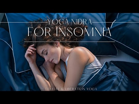 Whispered Yoga Nidra for Insomnia ASMR Black Screen | Shaylee & Liberation Yoga