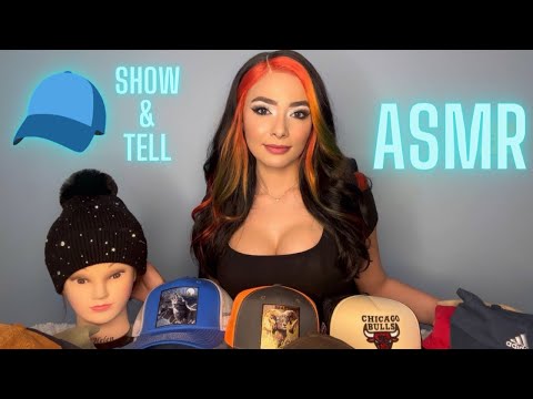 ASMR Hats Show and Tell 🧢 (Fabric Sounds + Soft Spoken)