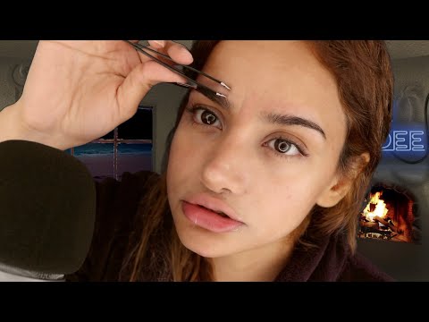 ASMR Chewing Gum While Doing My Eyebrows 2