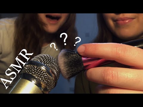 my sister tries ASMR...