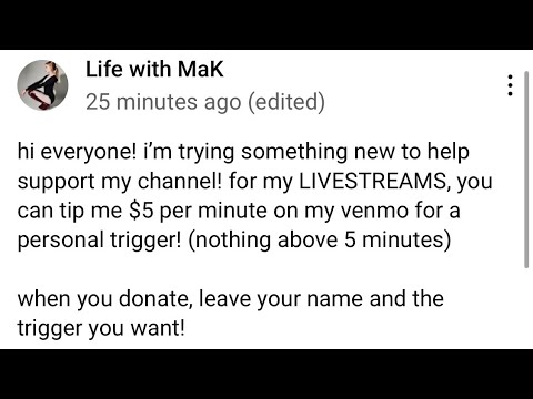 livestream trigger donations & custom YT video info 🤍🤍