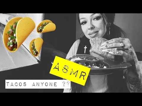 ⚠️‼️ Mouth sounds ‼️⚠️ Eating tacos and rambling on ASMR