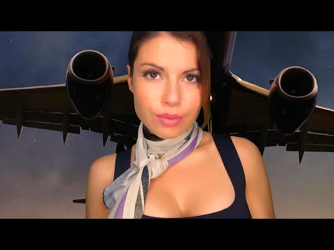 Sarah Asmr| First Class Flight Attendant Roleplay ✈ Soft Spoken & Pampering| Deutsch