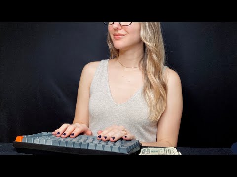 ASMR Bank Roleplay 💰 (Soft Spoken, Keyboard Typing, Unintentional)