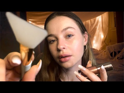 ASMR Sleepover With Your Best Friend Roleplay ♡ Spa, Makeup, Hair Cut & Personal Attention