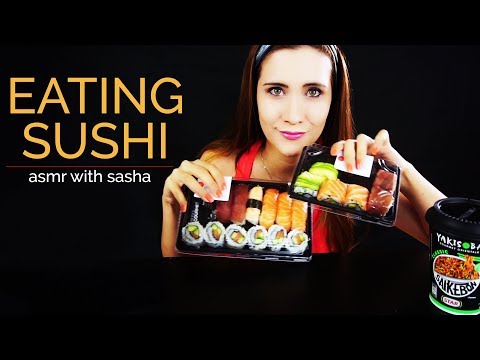 EATING ASMR. Cenamos juntos? Comiendo SUSHI | Asmr en Español