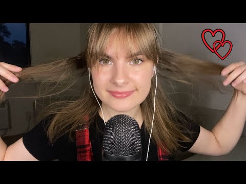 ASMR | I’m The Trigger (fabric scratching, hand sounds, hair play, face brushing)