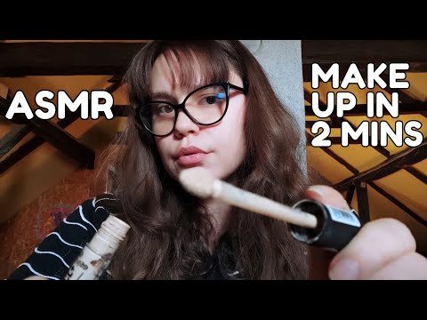 ASMR | Fast and Aggressive | Fast Makeup in 2 minutes⚡️⚡️⚡️