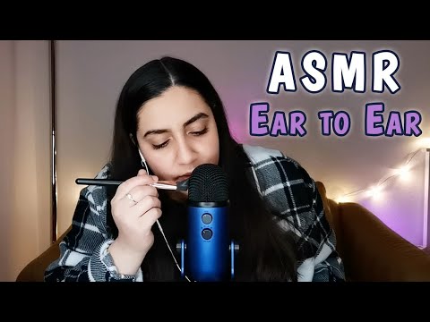 ASMR Ear To Ear Attention with Slow and Close Up Triggers| Tapping, Brushing, Mouth Sounds & More