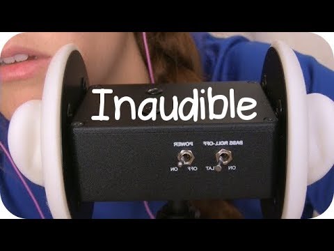 ASMR ~* Inaudible Whisper Reading ~ Ear-to-Ear ~ Mouth Sounds*~