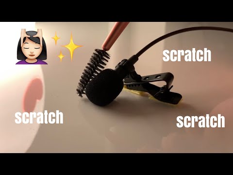 ASMR | Sensitive Mic Brushing with spoolie/mascara wand ( no talking )
