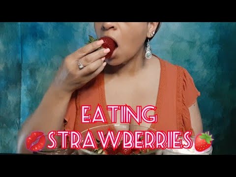 ASMR Eating Strawberries