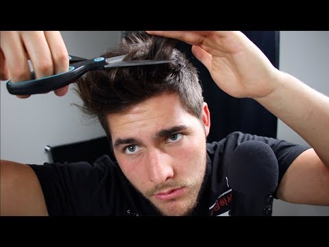Cutting My Hair For ASMR - (Muffled Music, Snipping, Buzzing, Male Voice)