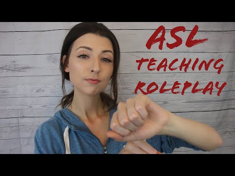 [ASMR] Sign Language -ASL- Part 6 - Hand Movements I Teaching Roleplay