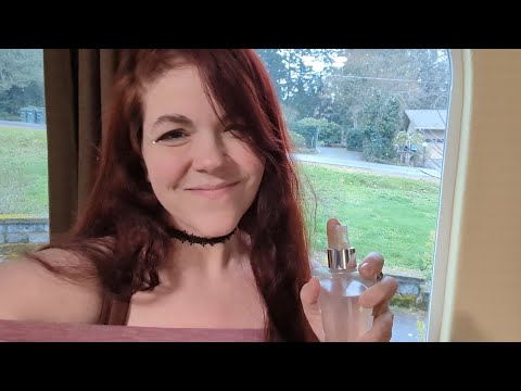 ASMR - Hair Play and Show and Tell - Spray Bottle, Brushing, and Valentine's Chocolates