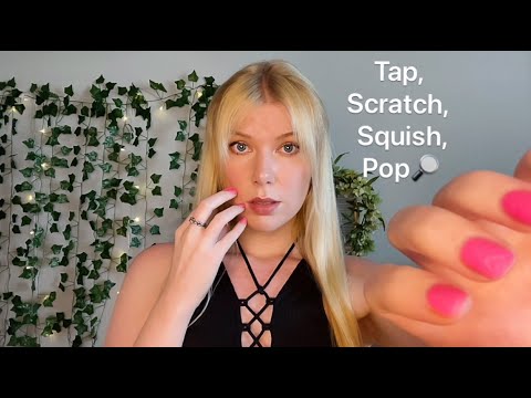 My Face is.. But Your Face is..😱 ASMR face touching, tapping, glass, wood, & squishy sounds