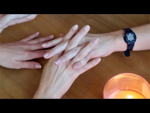 ASMR | Relaxing manicure + hand massage *whisper* *lotion sounds*